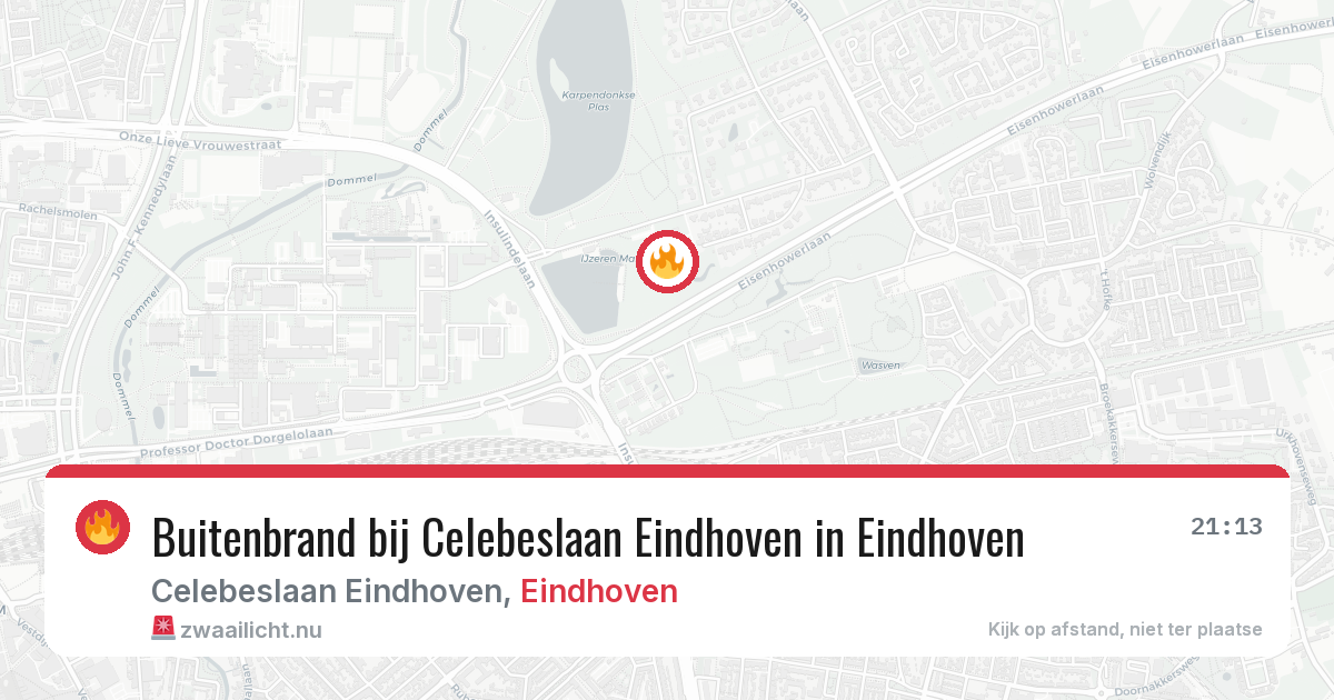 Buitenbrand bij Celebeslaan Eindhoven in Eindhoven — 2 mrt 2026