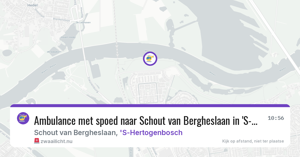 Ambulance met spoed naar Schout van Bergheslaan in 'S-Hertogenbosch — 19 apr 2026