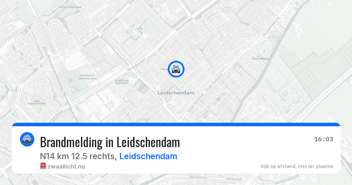Brandmelding in Leidschendam — 16 jul 2026