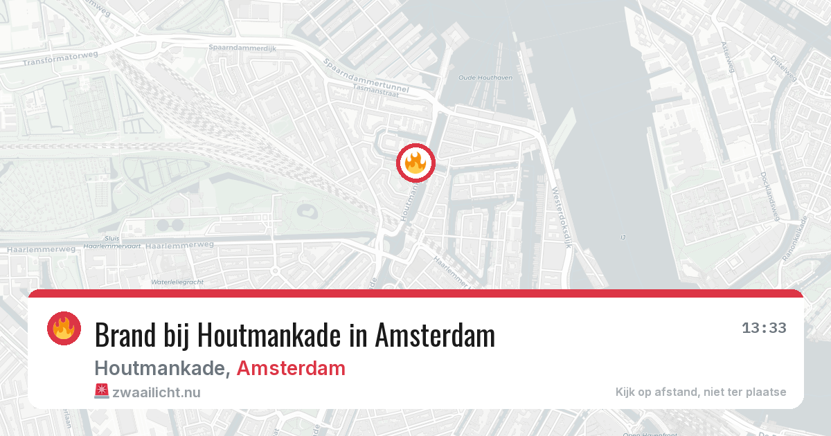 Brand bij Houtmankade in Amsterdam — 16 jul 2026