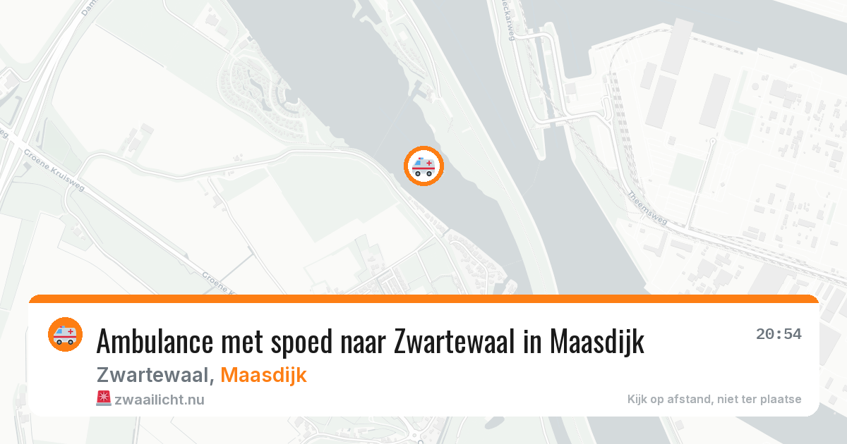 Ambulance met spoed naar Zwartewaal in Maasdijk — 13 jul 2026