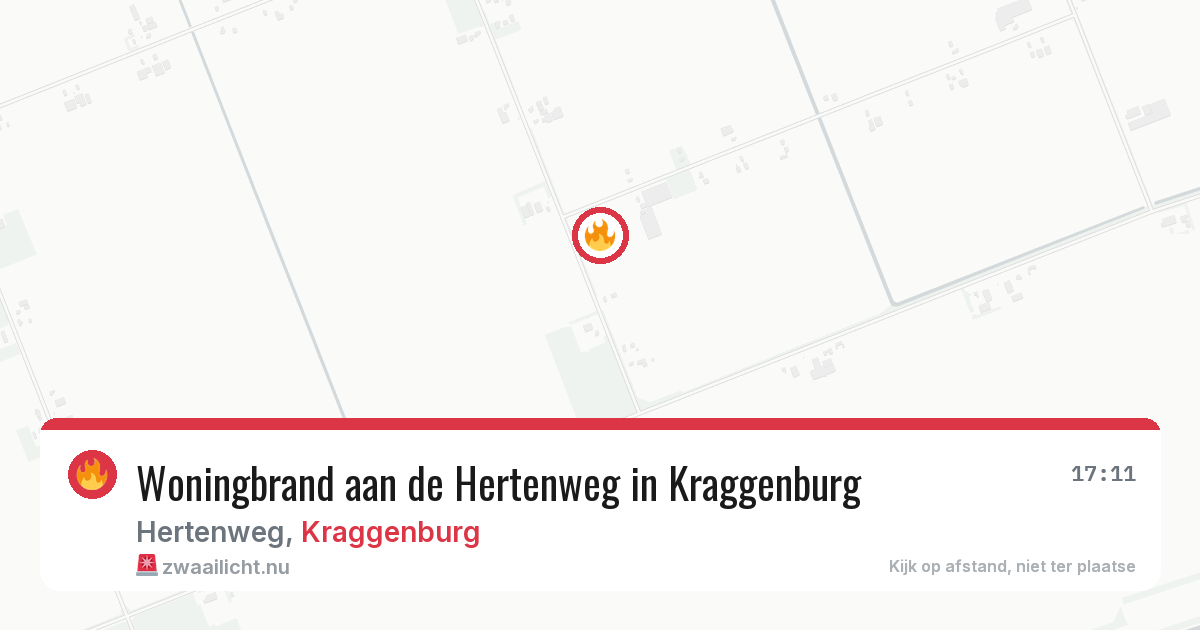 Woningbrand aan de Hertenweg in Kraggenburg — 23 jan 2026