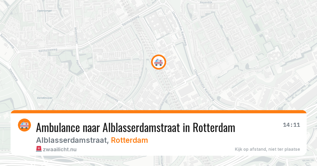 Ambulance naar Alblasserdamstraat in Rotterdam — 22 mei 2026