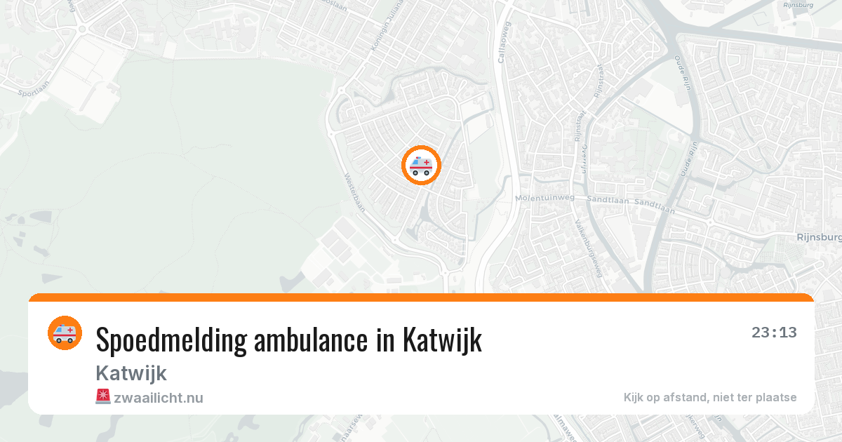 Spoedmelding ambulance in Katwijk — 14 mrt 2026