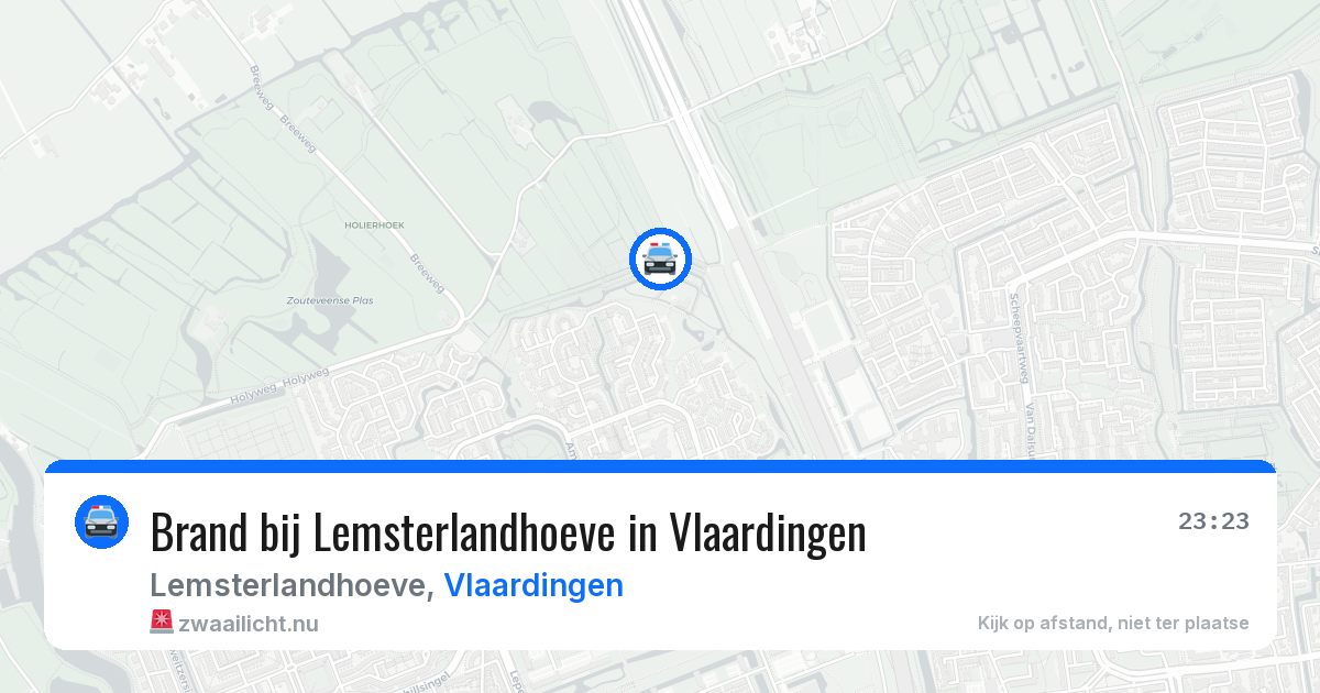 Brand bij Lemsterlandhoeve in Vlaardingen — 16 mrt 2026