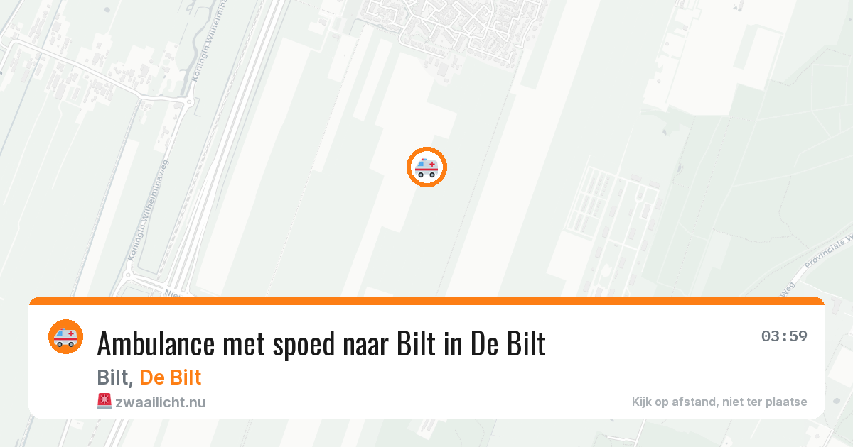 Ambulance met spoed naar Bilt in De Bilt — 10 jul 2026