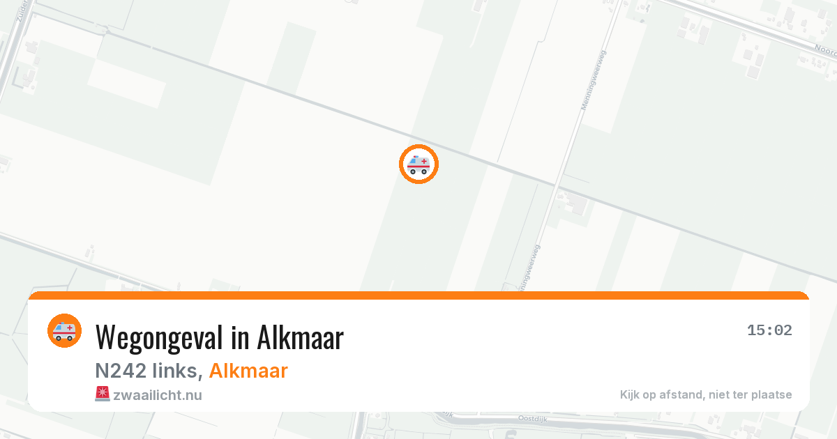 Wegongeval in Alkmaar — 3 jun 2026