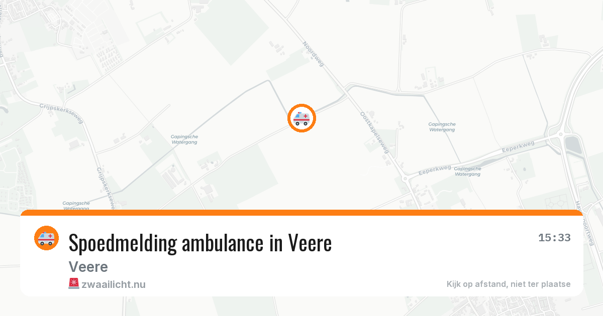 Spoedmelding ambulance in Veere — 11 jul 2026