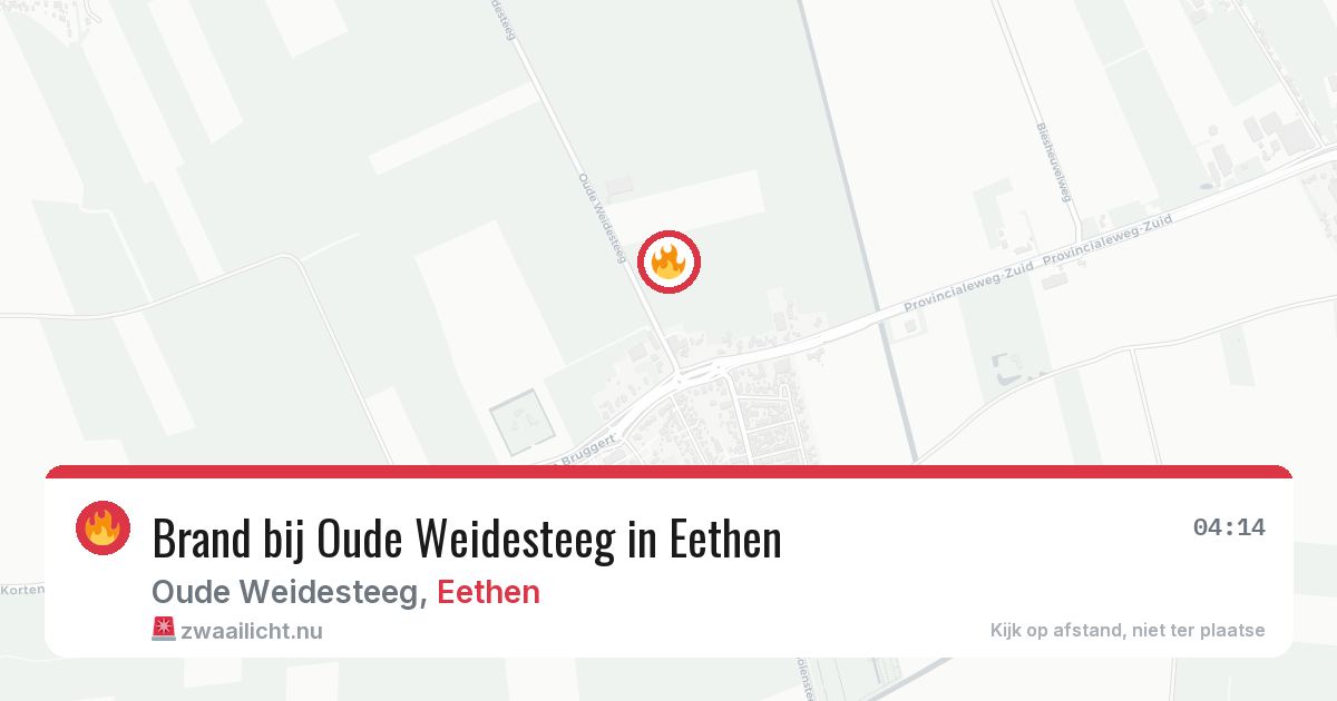 Brand bij Oude Weidesteeg in Eethen — 13 mei 2026
