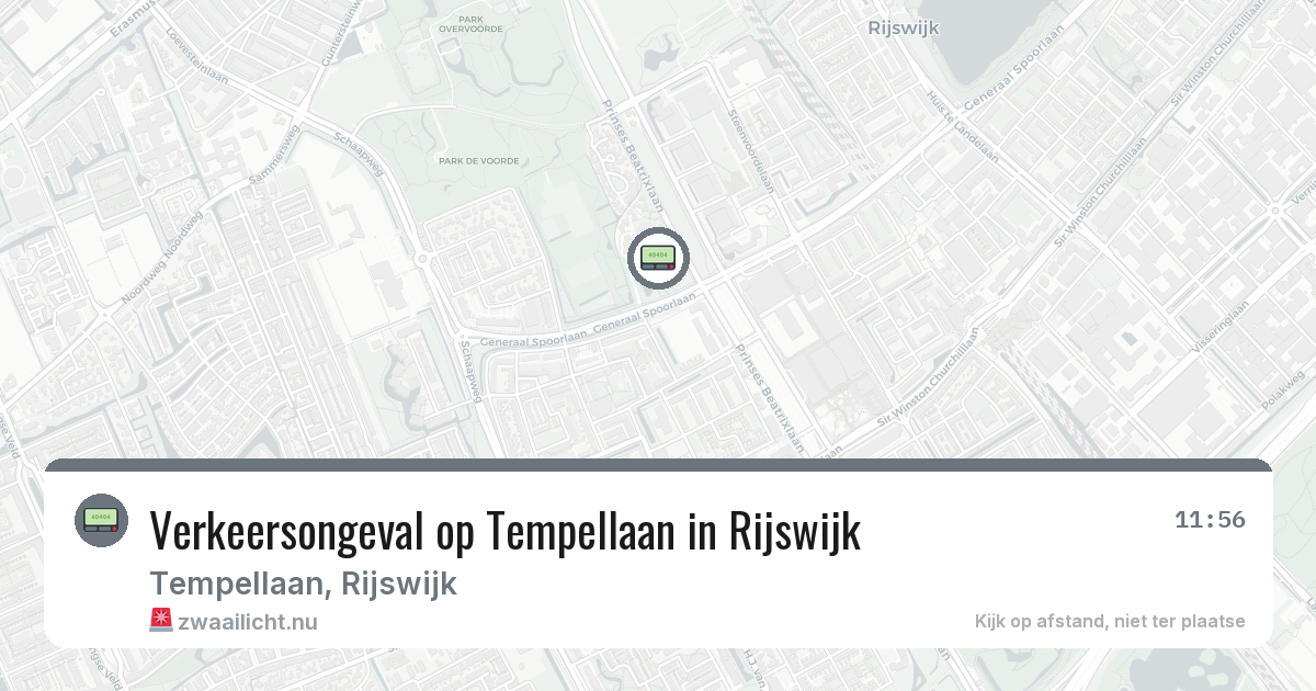 Verkeersongeval op Tempellaan in Rijswijk — 14 feb 2026