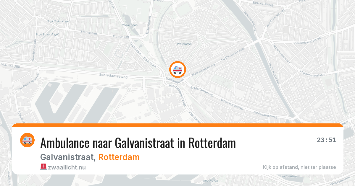 Ambulance naar Galvanistraat in Rotterdam — 26 jul 2026