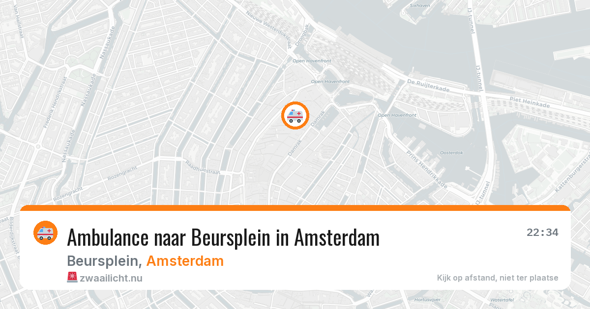 Ambulance naar Beursplein in Amsterdam — 11 jul 2026