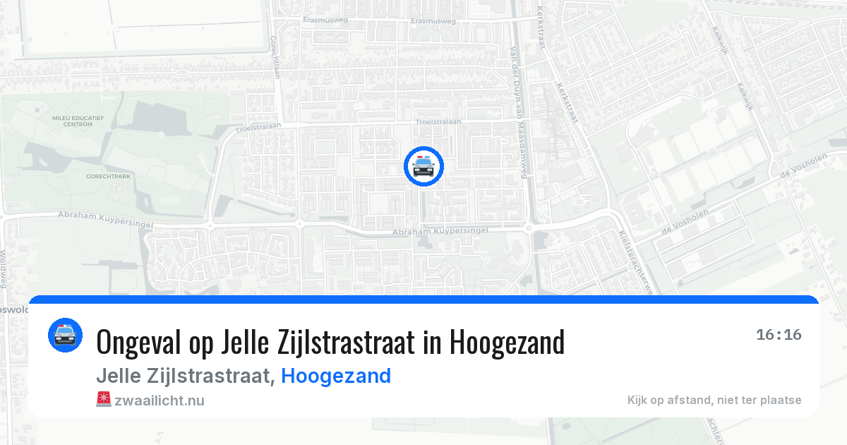 Ongeval op Jelle Zijlstrastraat in Hoogezand — 7 mei 2026
