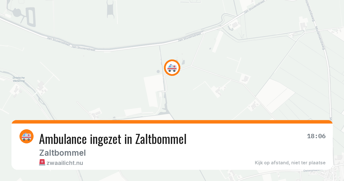 Ambulance ingezet in Zaltbommel — 11 jul 2026