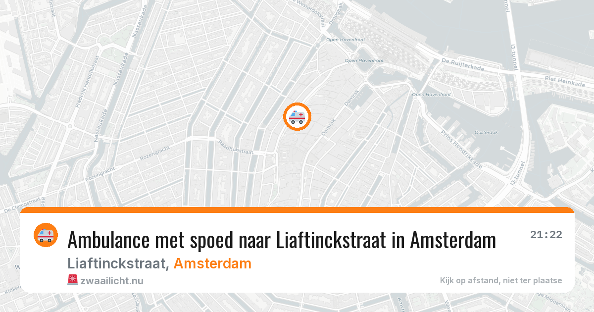 Ambulance met spoed naar Liaftinckstraat in Amsterdam — 4 jun 2026