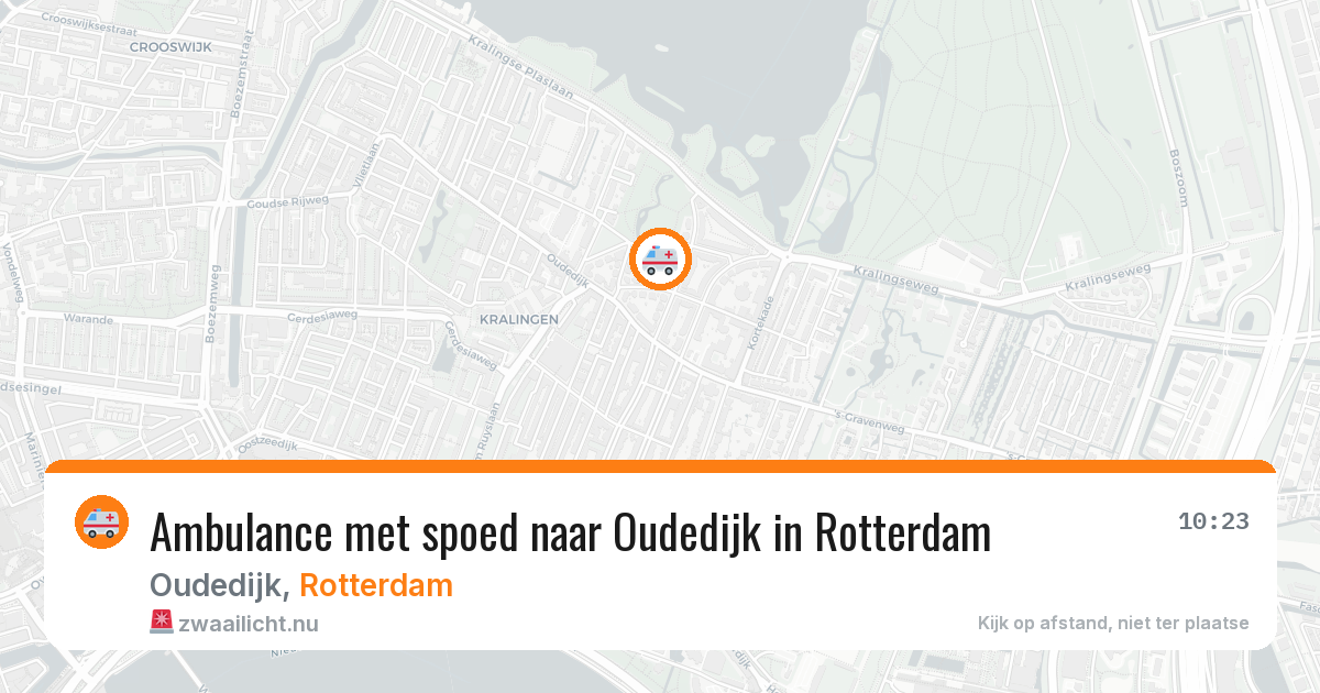 Ambulance met spoed naar Oudedijk in Rotterdam — 28 mrt 2026