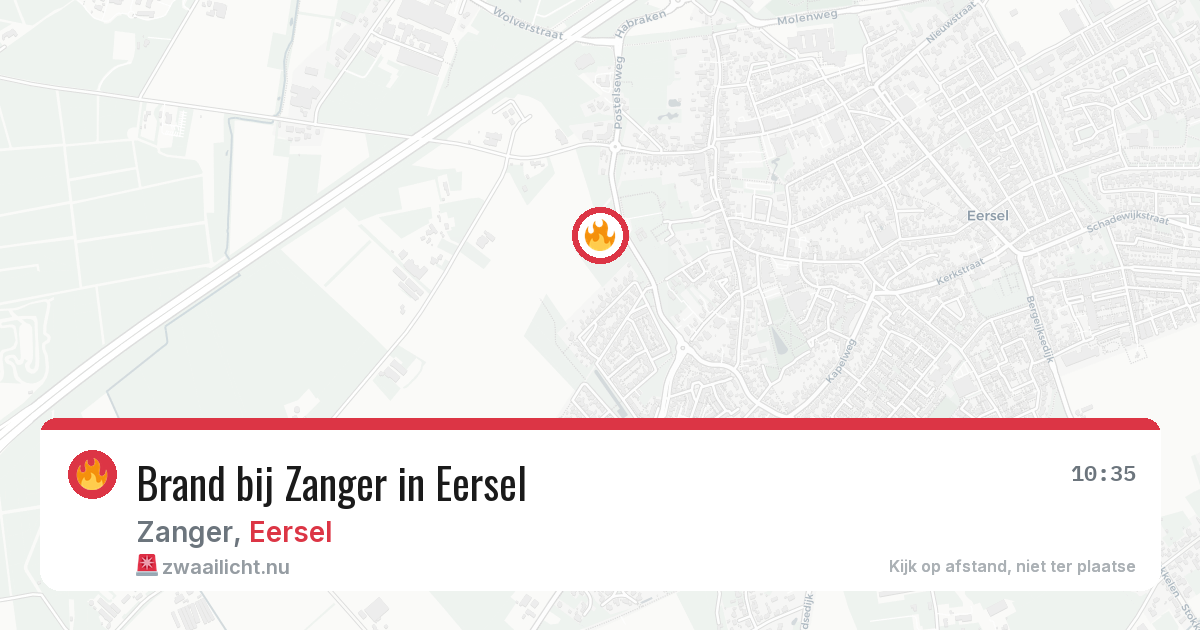 Brand bij Zanger in Eersel — 19 jul 2026