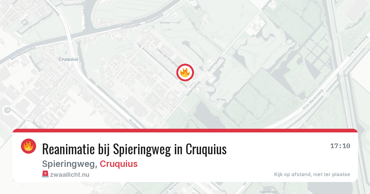 Reanimatie bij Spieringweg in Cruquius — 9 jul 2026