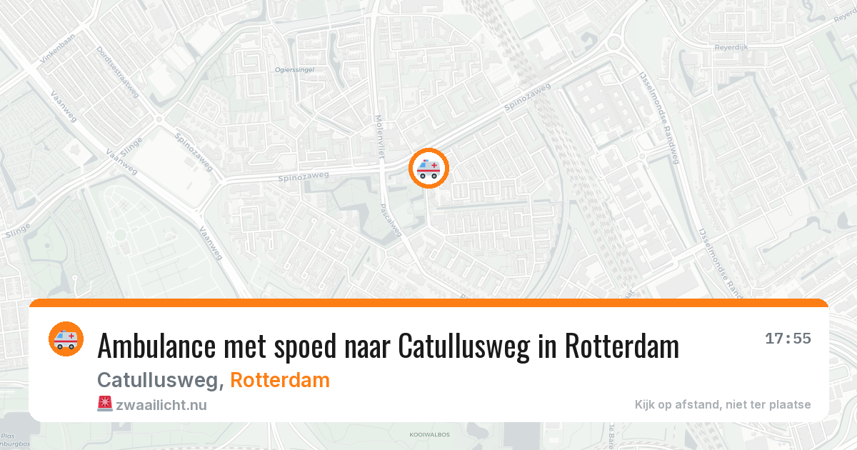 Ambulance met spoed naar Catullusweg in Rotterdam — 17 mrt 2026