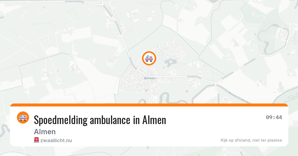 Spoedmelding ambulance in Almen — 16 apr 2026