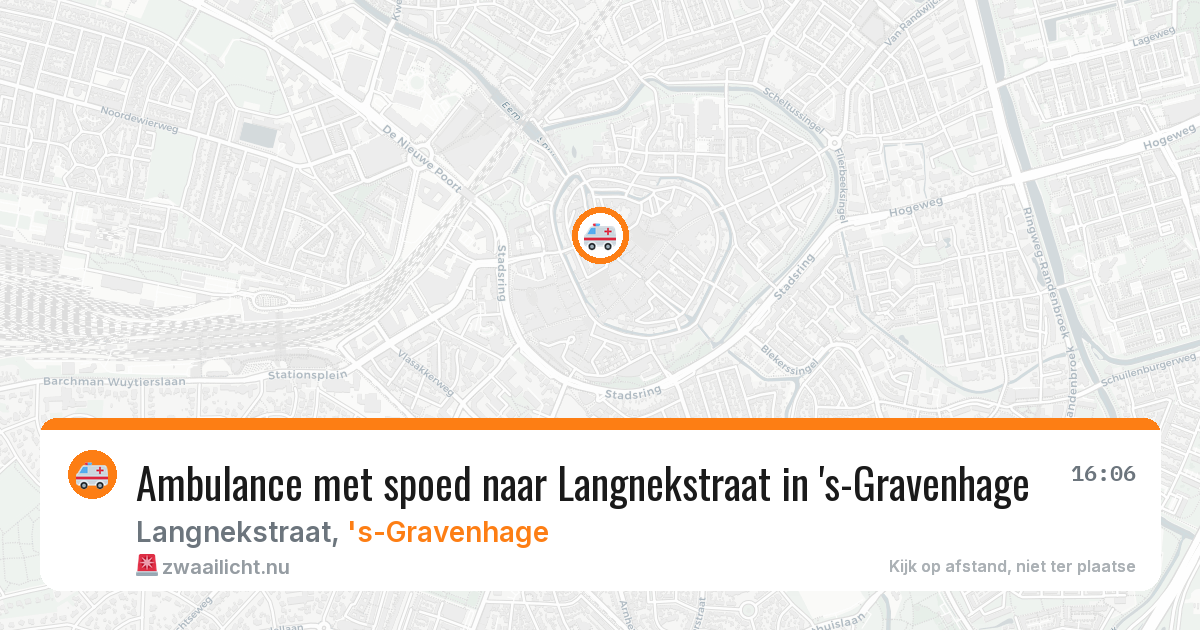 Ambulance met spoed naar Langnekstraat in 's-Gravenhage — 1 mrt 2026