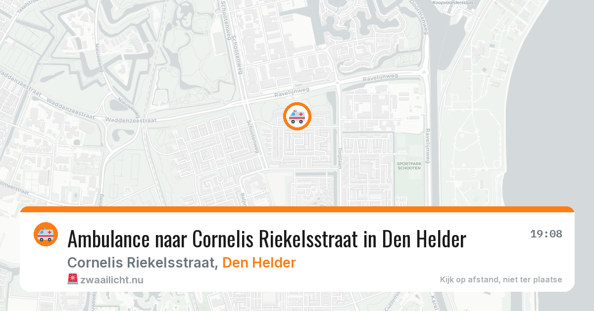 Ambulance naar Cornelis Riekelsstraat in Den Helder — 9 jul 2026