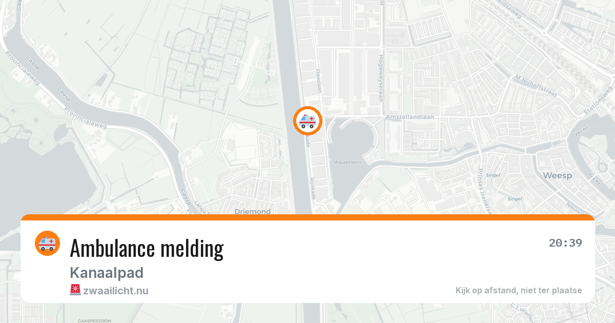 Ambulance melding — 27 feb 2026