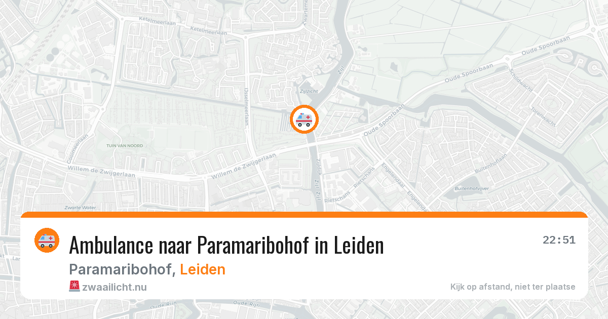 Ambulance naar Paramaribohof in Leiden — 16 mei 2026