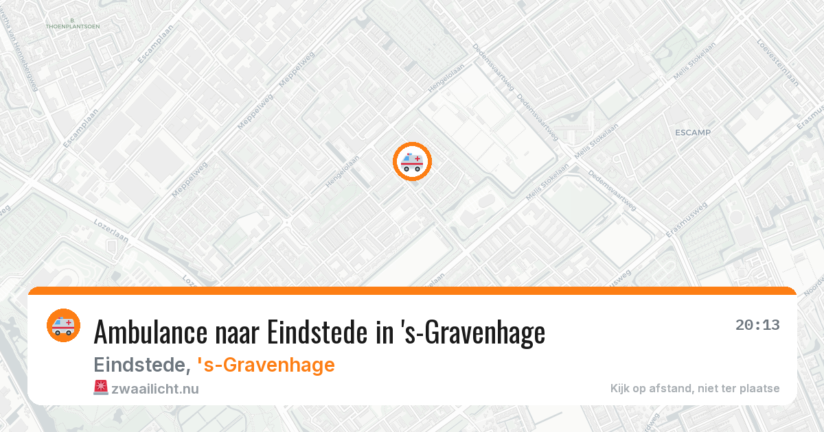Ambulance naar Eindstede in 's-Gravenhage — 9 apr 2026