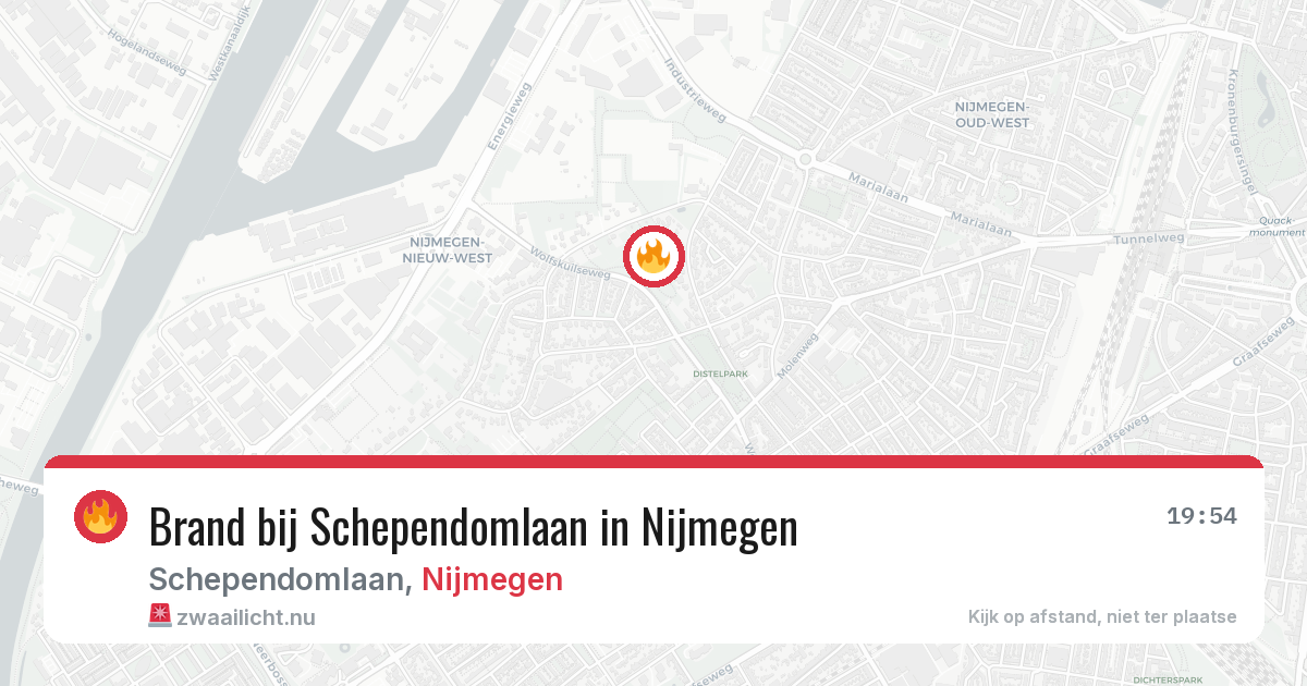 Brand bij Schependomlaan in Nijmegen — 8 mrt 2026
