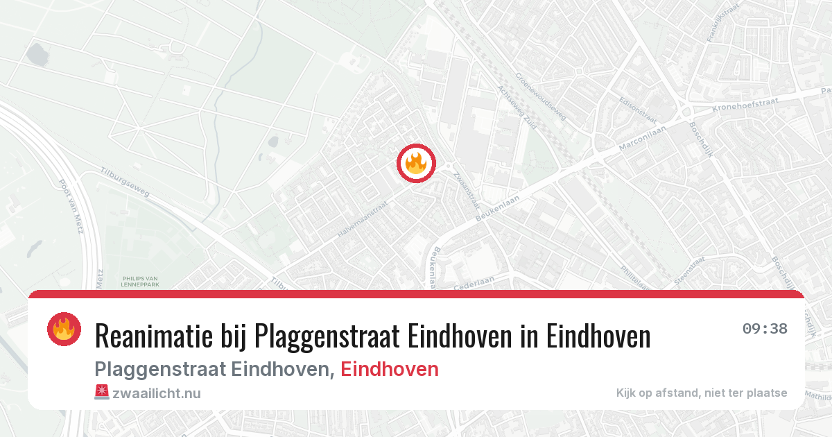 Reanimatie bij Plaggenstraat Eindhoven in Eindhoven — 19 mrt 2026