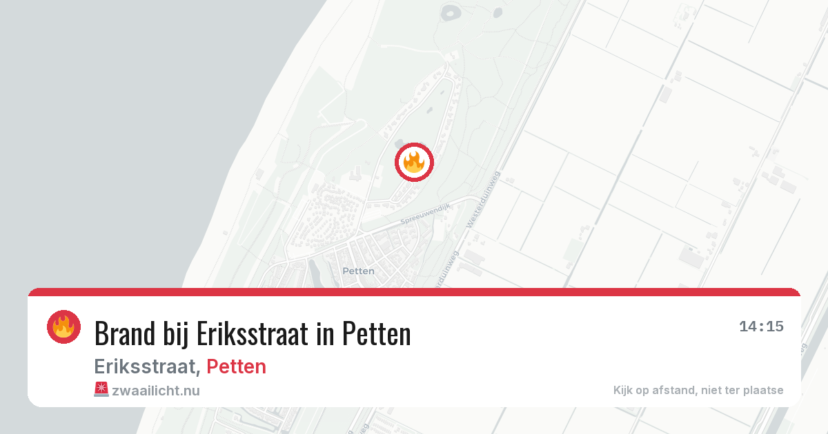 Brand bij Eriksstraat in Petten — 13 feb 2026