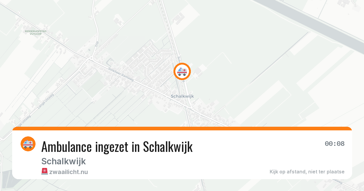 Ambulance ingezet in Schalkwijk — 18 jul 2026
