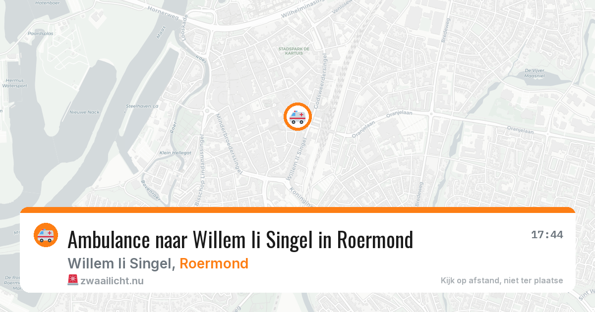 Ambulance naar Willem Ii Singel in Roermond — 12 jul 2026