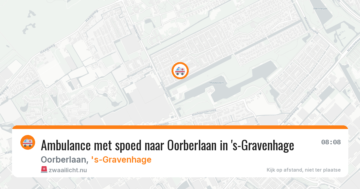 Ambulance met spoed naar Oorberlaan in 's-Gravenhage — 22 jan 2026