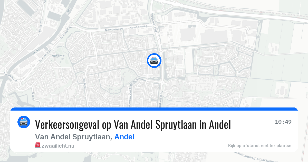 Verkeersongeval op Van Andel Spruytlaan in Andel — 23 mei 2026