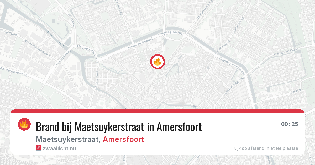 Brand bij Maetsuykerstraat in Amersfoort — 9 apr 2026