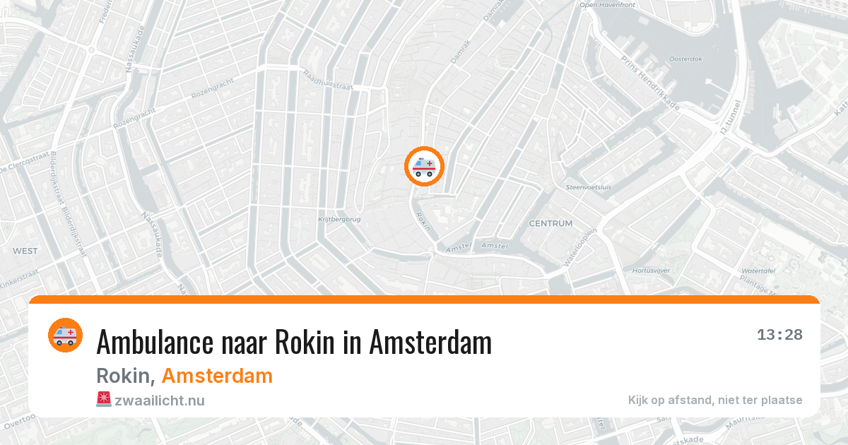 Ambulance naar Rokin in Amsterdam — 21 jul 2026