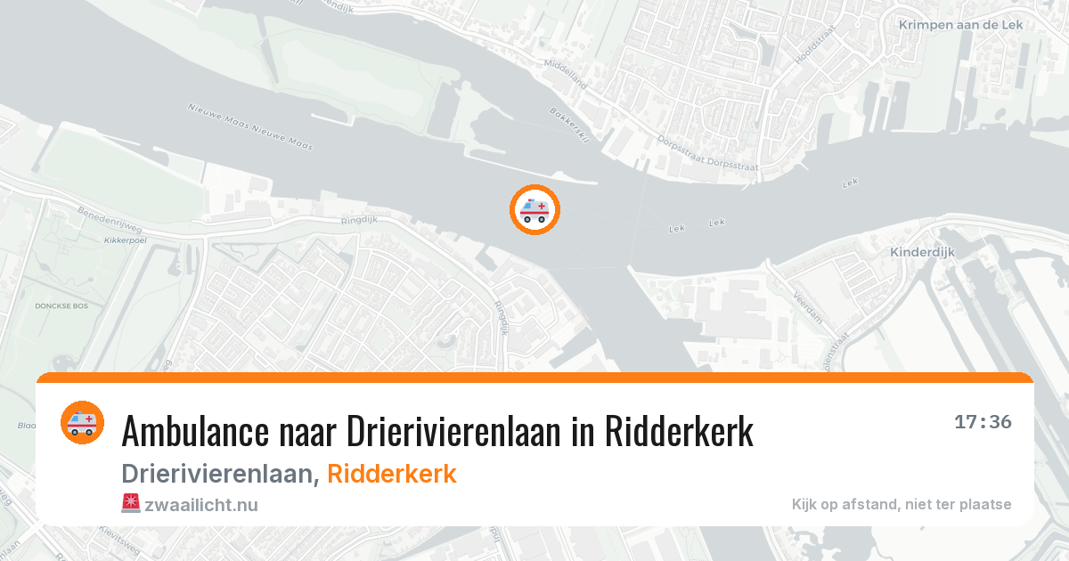Ambulance naar Drierivierenlaan in Ridderkerk — 26 mei 2026