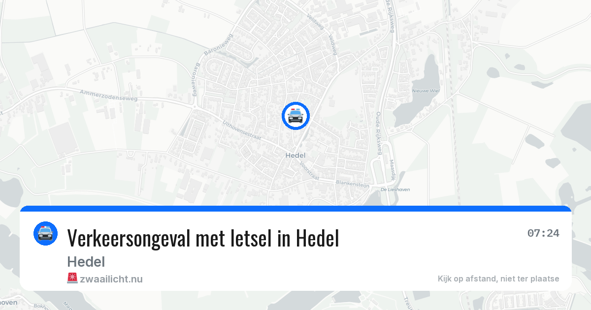 Verkeersongeval met letsel in Hedel — 5 mrt 2026