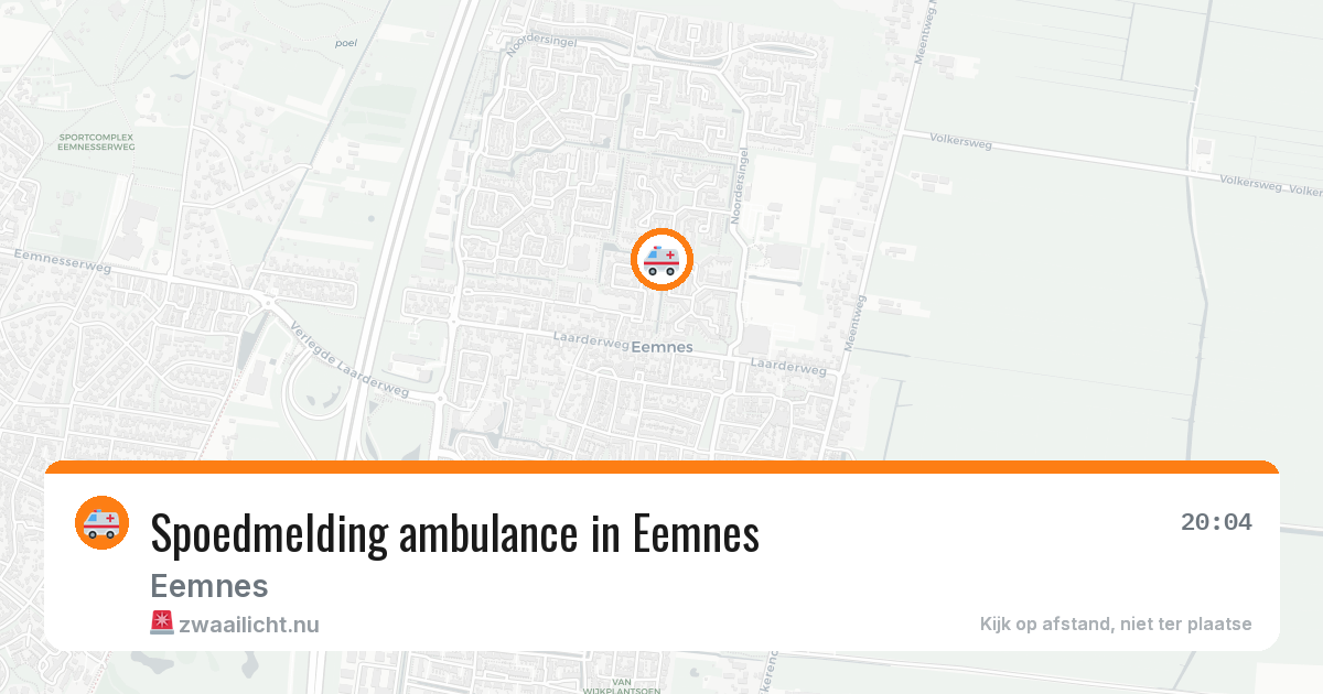 Spoedmelding ambulance in Eemnes — 21 jan 2026