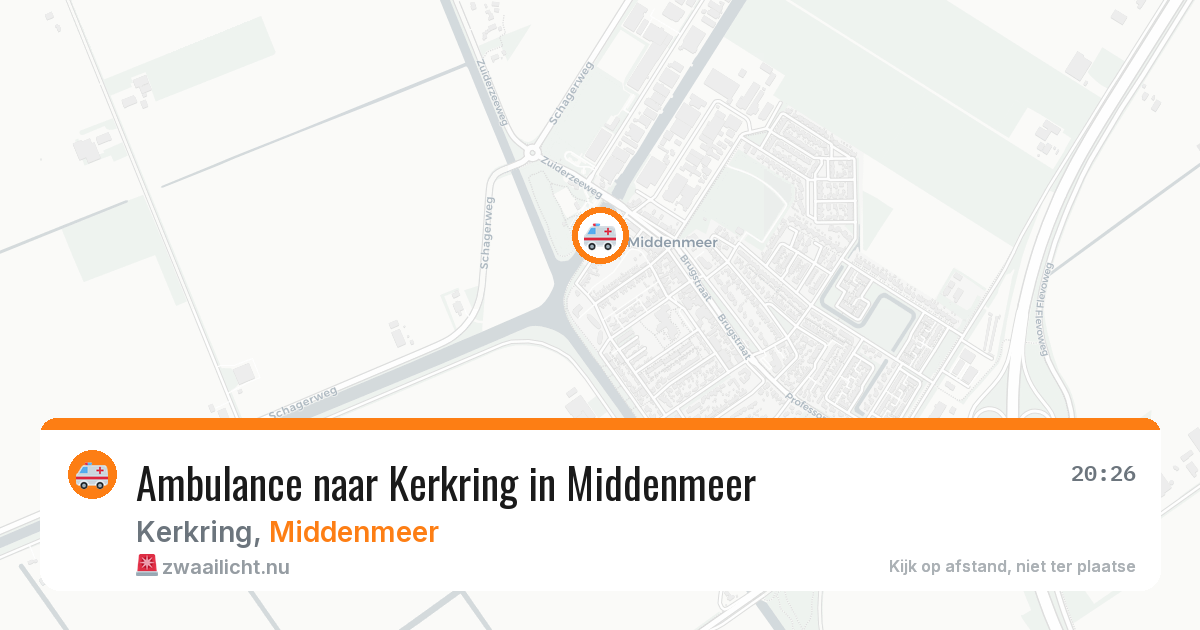 Ambulance naar Kerkring in Middenmeer — 22 jul 2026