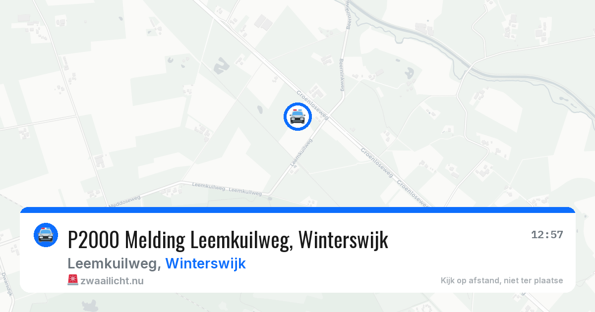 P2000 Melding Leemkuilweg, Winterswijk — 2 jul 2026