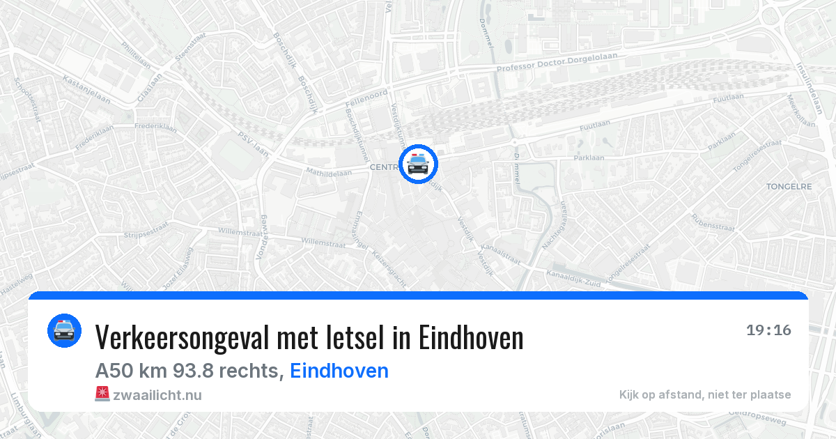 Verkeersongeval met letsel in Eindhoven — 20 mrt 2026
