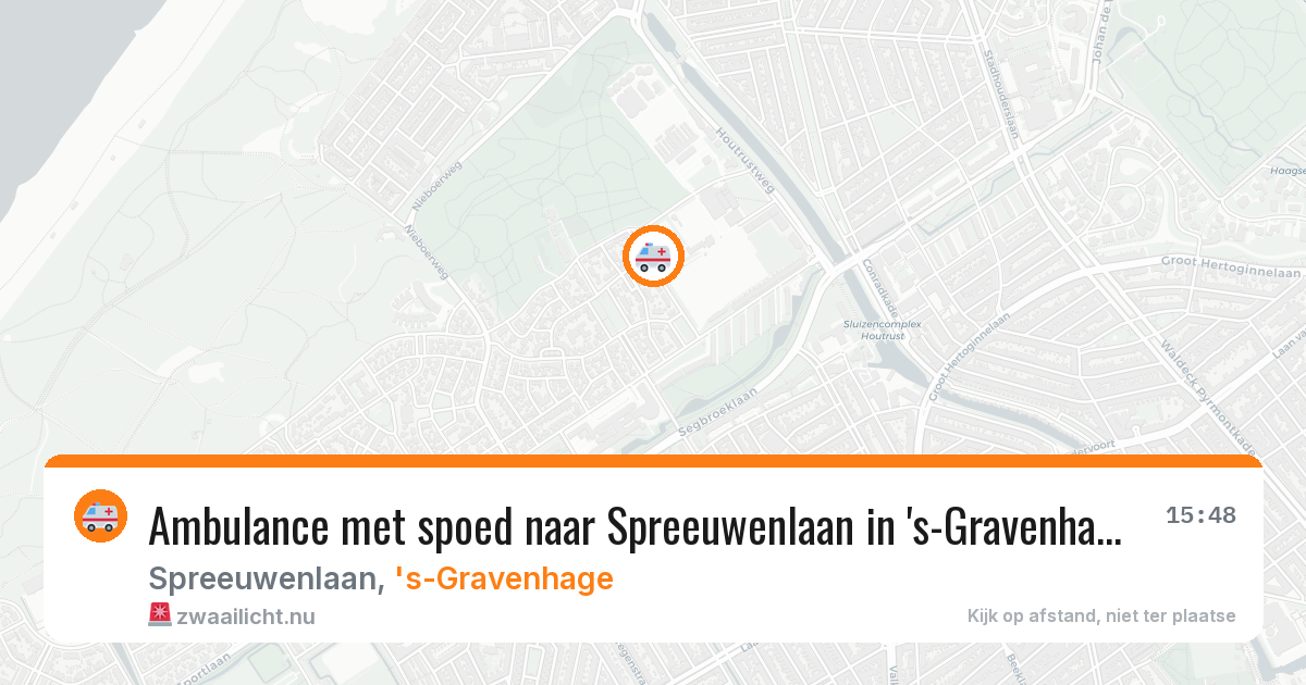 Ambulance met spoed naar Spreeuwenlaan in 's-Gravenhage — 1 jun 2026