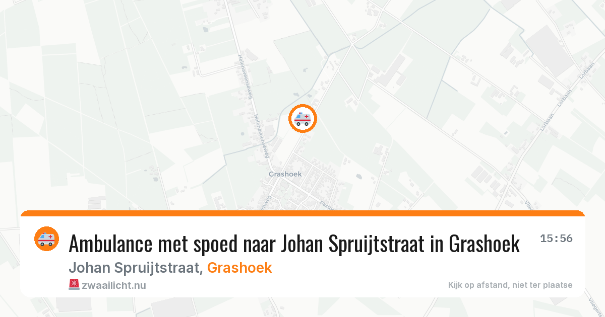 Ambulance met spoed naar Johan Spruijtstraat in Grashoek — 5 jun 2026