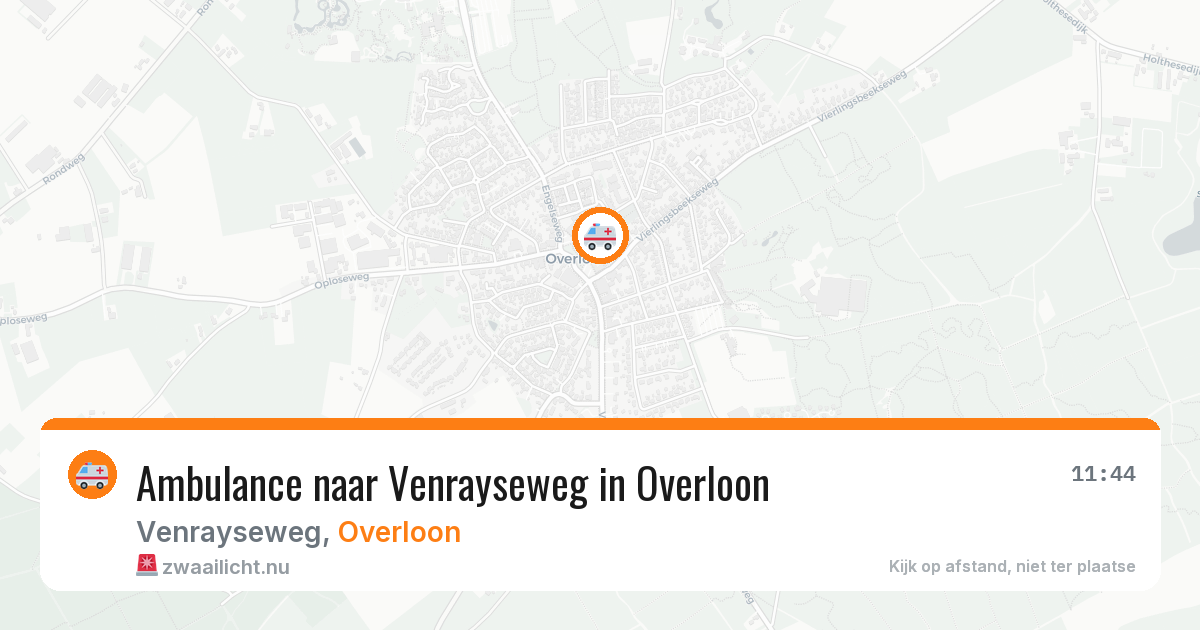 Ambulance naar Venrayseweg in Overloon — 24 jul 2026