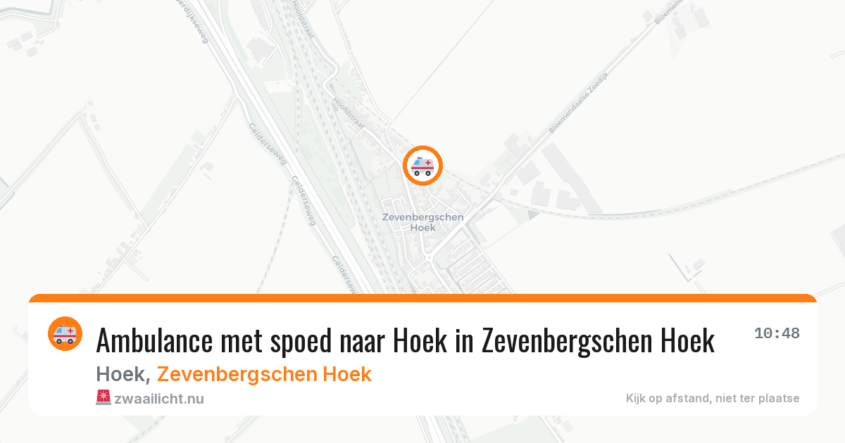 Ambulance met spoed naar Hoek in Zevenbergschen Hoek — 11 jul 2026