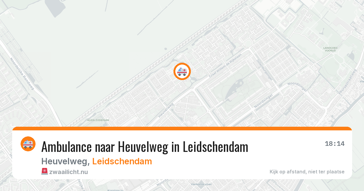 Ambulance naar Heuvelweg in Leidschendam — 12 mei 2026