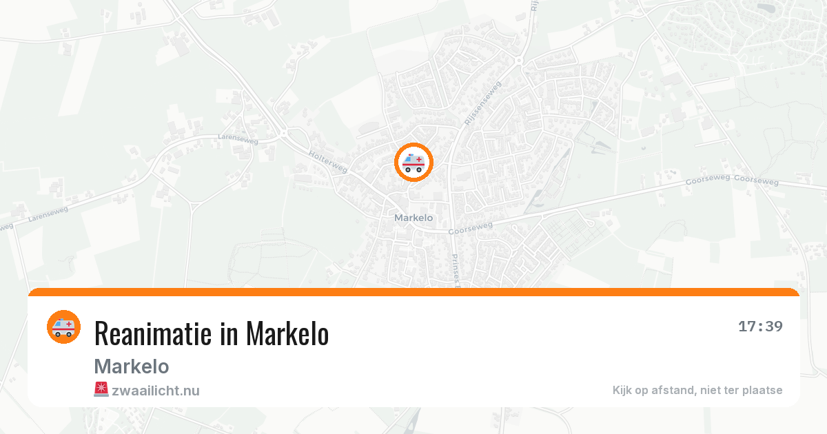 Reanimatie in Markelo — 25 mei 2026